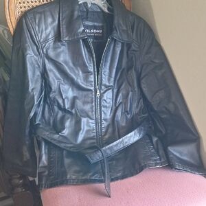 Wilson Women's Sleek Black Leather Jacket